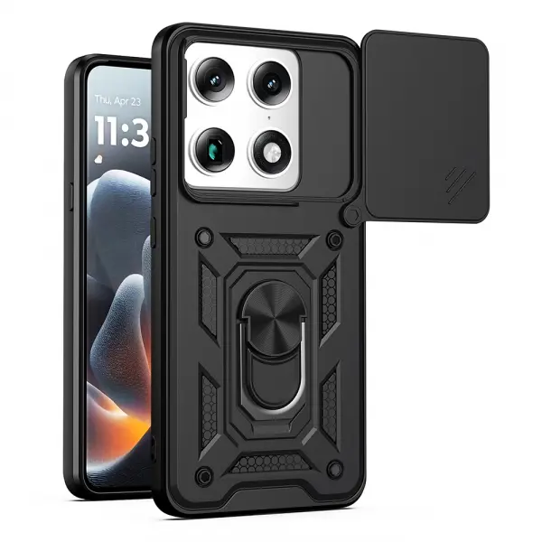 Husa pentru Motorola Edge 70 Ultra / Signature, Techsuit, CamShield, Neagra
