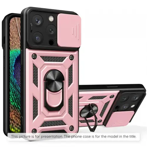 Husa pentru Motorola Moto E15 / G05, Techsuit, CamShield, Roz