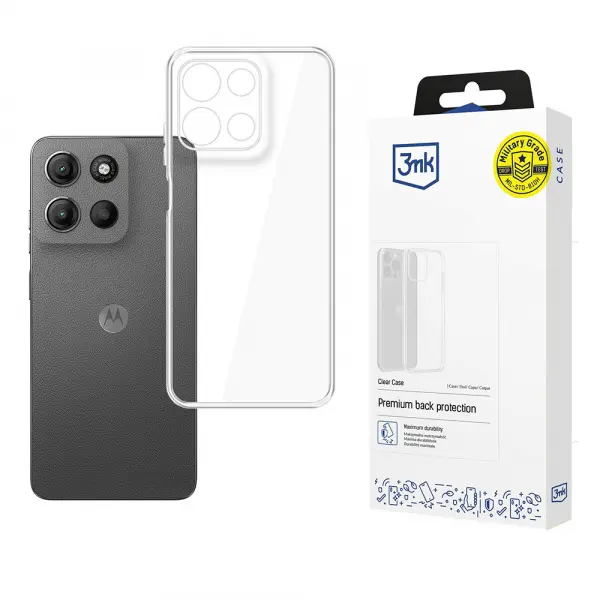 Husa pentru Motorola Moto G15 / G15 Power, 3MK, Clear, Transparenta