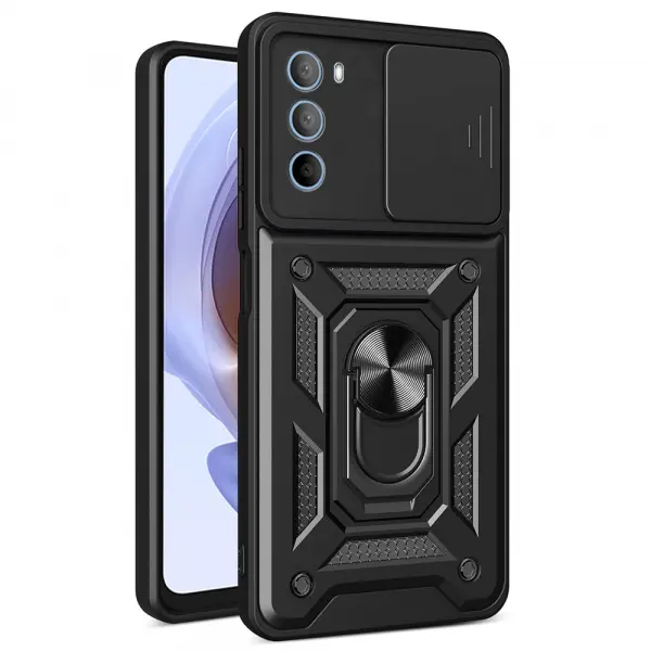 Husa pentru Motorola Moto G31 / G41, Techsuit, CamShield, Neagra