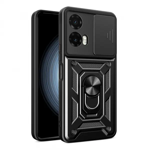 Husa pentru Motorola Moto G35, Techsuit, CamShield, Neagra