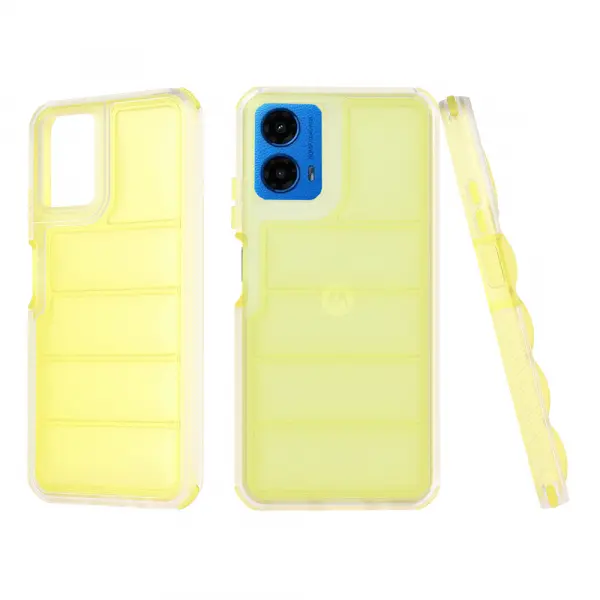 Husa pentru Motorola Moto G45 / G34, Techsuit, Wave Shield, Galbena