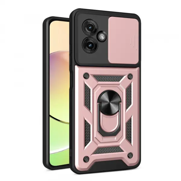Husa pentru Motorola Moto G55, Techsuit, CamShield, Roz