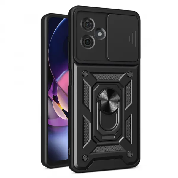 Husa pentru Motorola Moto G64 / G54 Power Edition, Techsuit, CamShield, Neagra