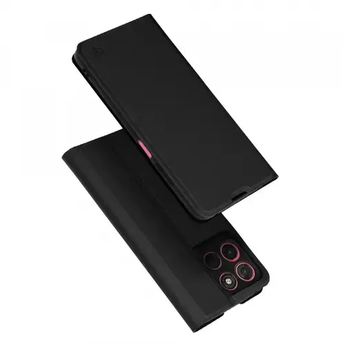 Husa pentru Motorola Moto G67 Power / G57 Power, Techsuit, Magskin Book, Neagra