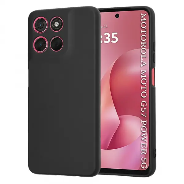 Husa pentru Motorola Moto G67 Power / G57 Power, Techsuit, SoftFlex, Neagra