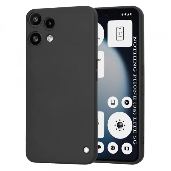 Husa pentru Nothing Phone (3a) Lite, Techsuit, SoftFlex, Neagra