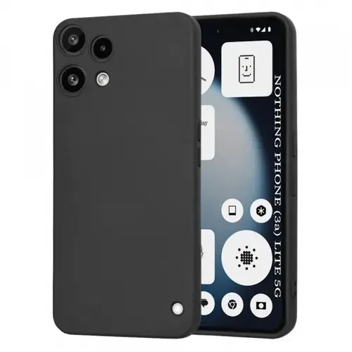 Husa pentru Nothing Phone (3a) Lite, Techsuit, SoftFlex, Neagra