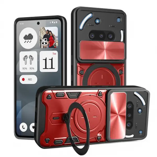 Husa pentru Nothing Phone (3a), Techsuit, CamGuard Pro, Rosie