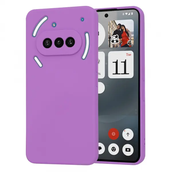 Husa pentru Nothing Phone (3a), Techsuit, SoftFlex, Mov