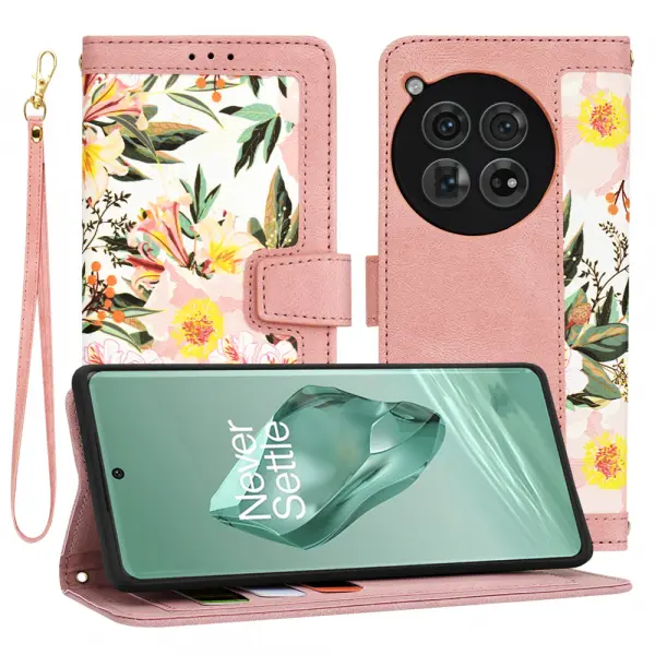 Husa pentru OnePlus 12, Techsuit, FlipCraft, Roz