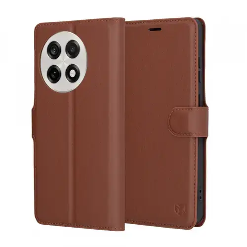 Husa pentru OnePlus 13R Techsuit Leather Folio (Maro)