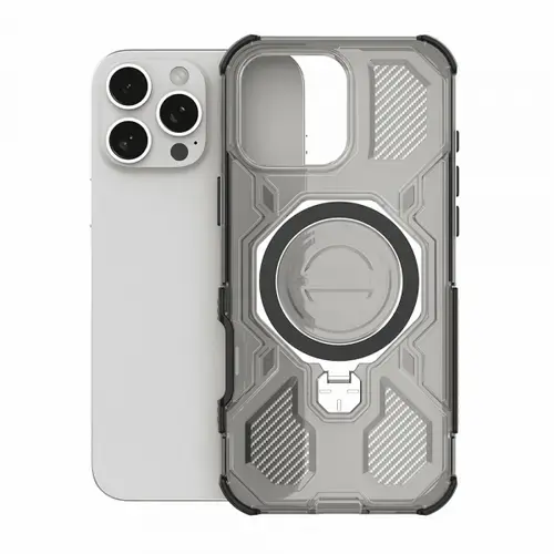 Husa pentru OnePlus 15, Techsuit, Carbon Shield Pro, Neagra Transparenta