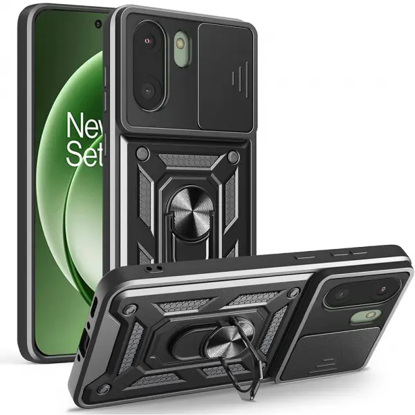 Husa pentru OnePlus 15R, Techsuit, CamShield, Neagra