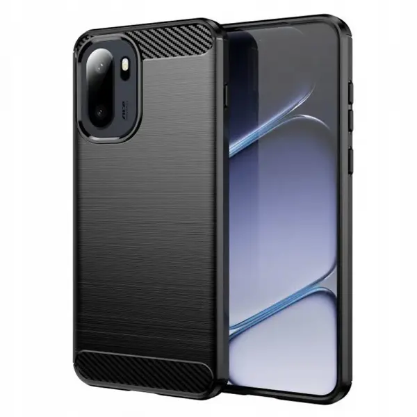 Husa pentru OnePlus 15R, Techsuit, Carbon, Neagra
