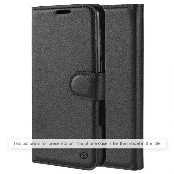 Husa pentru OnePlus Nord 5, Techsuit, Leather Folio, Neagra