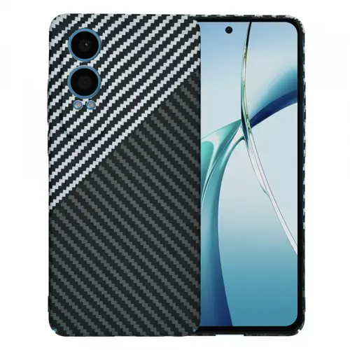 Husa pentru OnePlus Nord CE4 Lite, Techsuit, Carbonite FiberShell, Neagra Gri