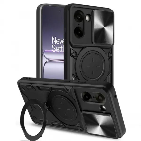 Husa pentru OnePlus Nord CE5, Techsuit, CamGuard Pro, Neagra