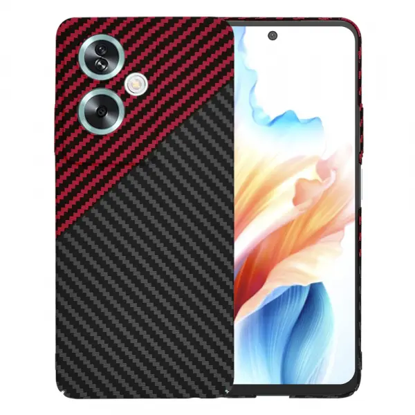 Husa pentru OnePlus Nord N30 SE / Oppo A79, Techsuit, Carbonite FiberShell, Neagra Rosie