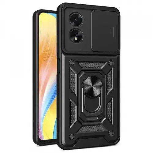 Husa pentru Oppo A18 / A38, Techsuit, CamShield, Neagra