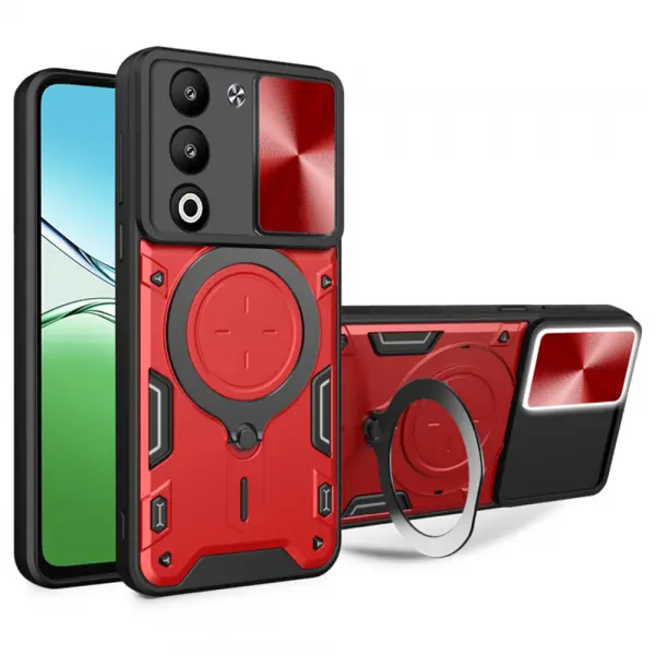 Husa pentru Oppo A5 4G / A5 5G, Techsuit, CamGuard Pro, Rosie