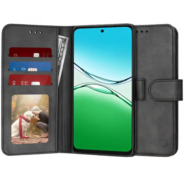 Husa pentru Oppo A5 Pro 4G / A5 Pro, Techsuit, Diary Book, Neagra