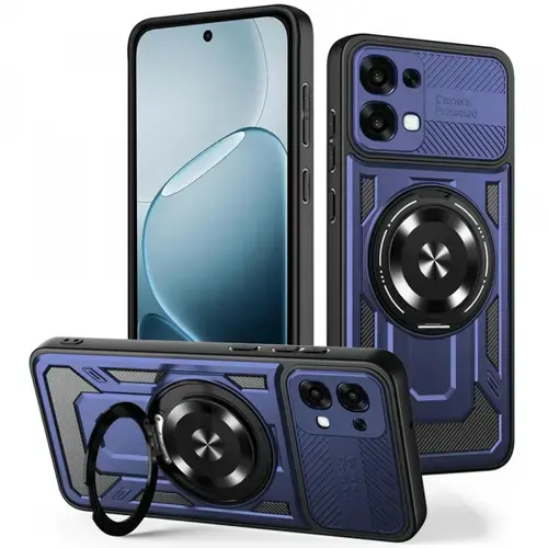 Husa pentru Oppo A6 Pro 5G / A6 Pro 4G, Techsuit, RuggedCam, Albastra
