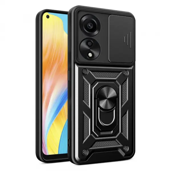 Husa pentru Oppo A78 4G, Techsuit, CamShield, Neagra
