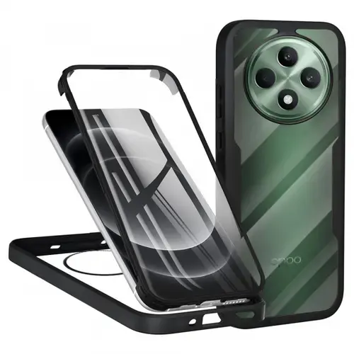 Husa pentru Oppo Reno12 FS 5G / Reno12 FS 4G / Reno12 F 4G / Reno12 F, Techsuit, ColorVerse 360, Neagra