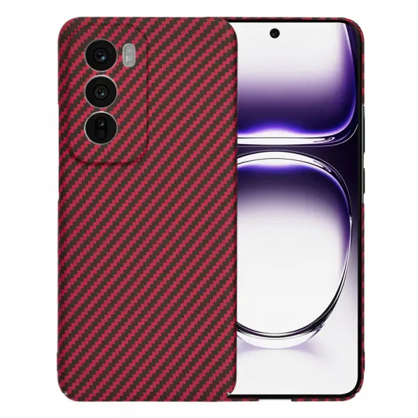 Husa pentru Oppo Reno12, Techsuit, Carbonite FiberShell, Rosie