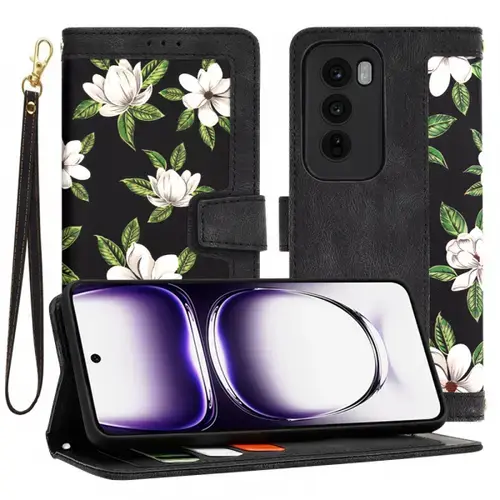 Husa pentru Oppo Reno12, Techsuit, FlipCraft, Neagra