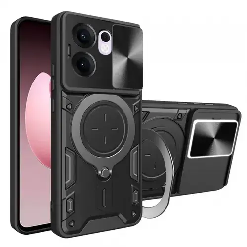 Husa pentru Oppo Reno13 FS 5G / Reno13 F 4G / Reno13 F, Techsuit, CamGuard Pro, Neagra
