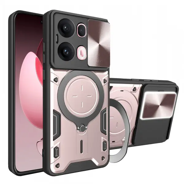 Husa pentru Oppo Reno13 Pro, Techsuit, CamGuard Pro, Roz Aurie