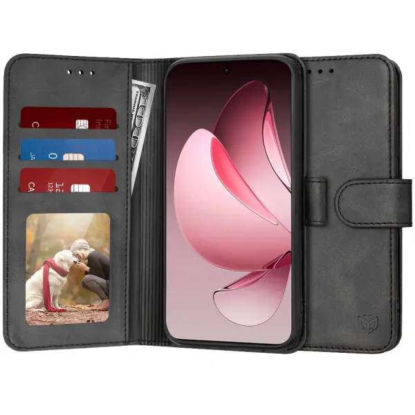Husa pentru Oppo Reno13 Pro, Techsuit, Diary Book, Neagra
