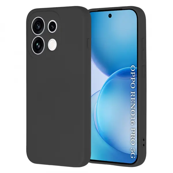 Husa pentru Oppo Reno16 Pro, Techsuit, SoftFlex, Neagra