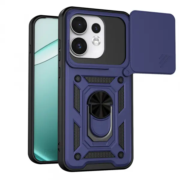 Husa pentru Oppo Reno16 / Reno16 Pro, Techsuit, CamShield, Albastra