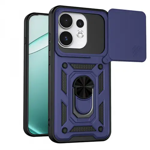 Husa pentru Oppo Reno16 / Reno16 Pro, Techsuit, CamShield, Albastra