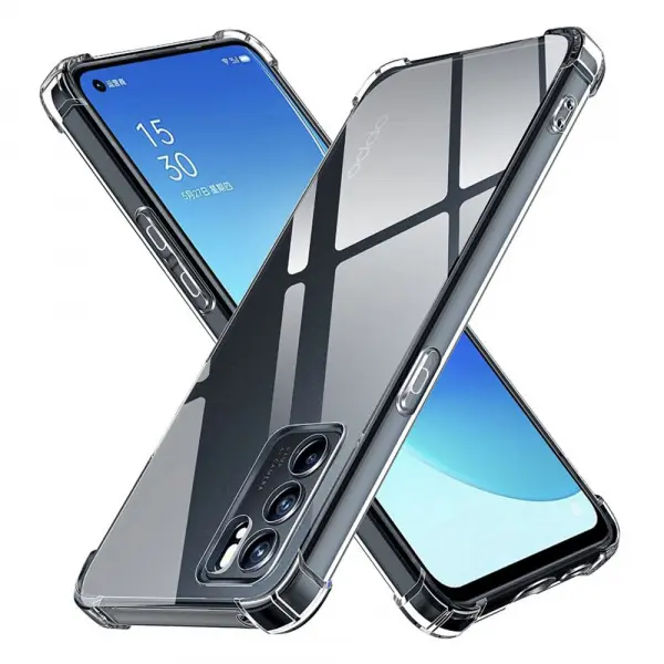 Husa pentru Oppo Reno6 5G, Techsuit, Shockproof Clear, Transparenta
