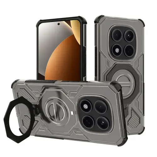 Husa pentru Poco M8 Pro / Redmi Note 15 Pro+ 5G, Techsuit, Carbon Shield Pro, Fumuriu