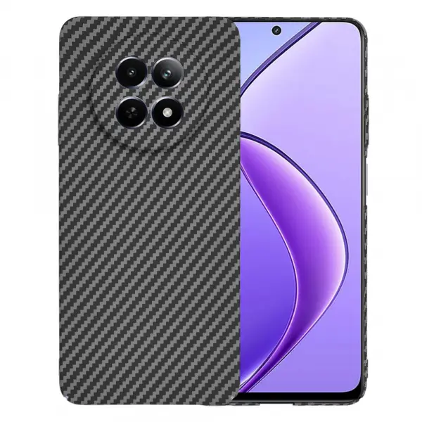 Husa pentru Realme 12x / 12, Techsuit, Carbonite FiberShell, Neagra