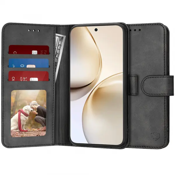 Husa pentru Realme 14 Pro+, Techsuit, Diary Book, Neagra