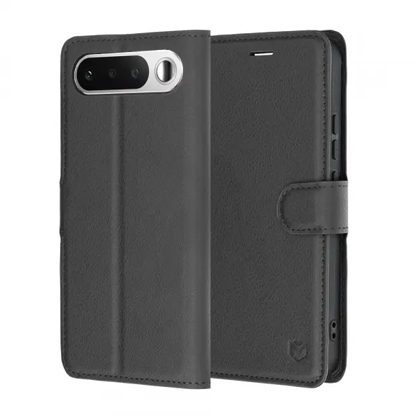 Husa pentru Realme 16, Techsuit, Leather Folio, Neagra