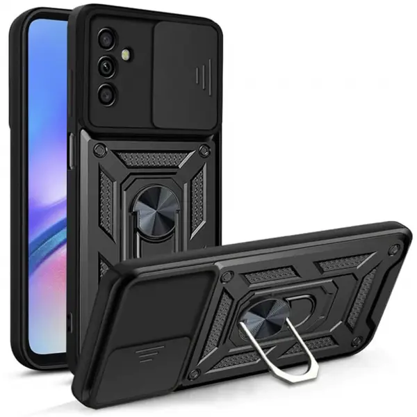 Husa pentru Samsung Galaxy A05s A057, Techsuit, CamShield, Neagra