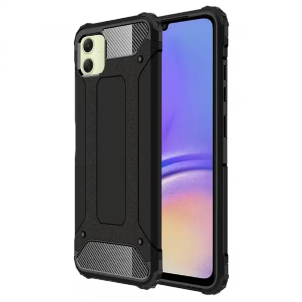 Husa pentru Samsung Galaxy A06 A065, Techsuit, Hybrid Armor, Neagra