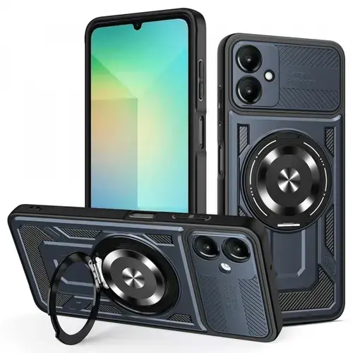 Husa pentru Samsung Galaxy A06 A065, Techsuit, RuggedCam, Albastra