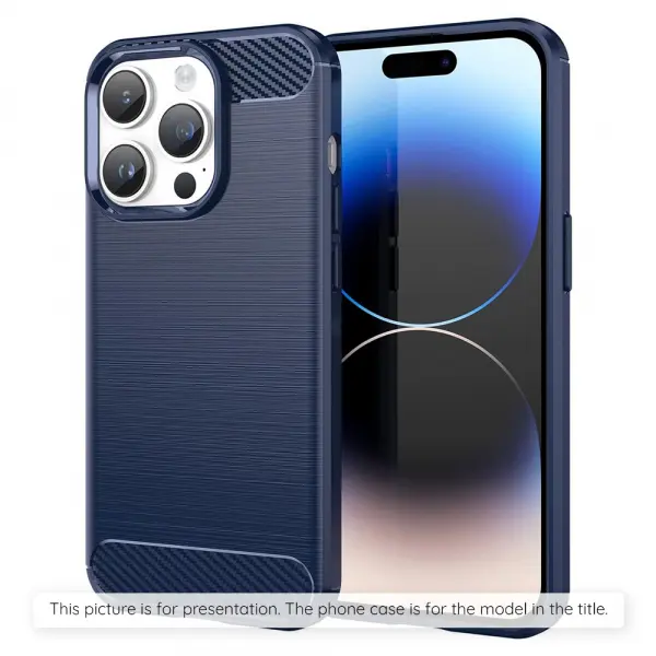 Husa pentru Samsung Galaxy A07 4G A075, Techsuit, Carbon, Albastra