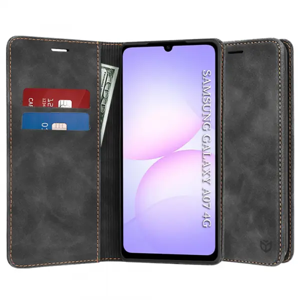 Husa pentru Samsung Galaxy A07 4G A075, Techsuit, Confy, Neagra