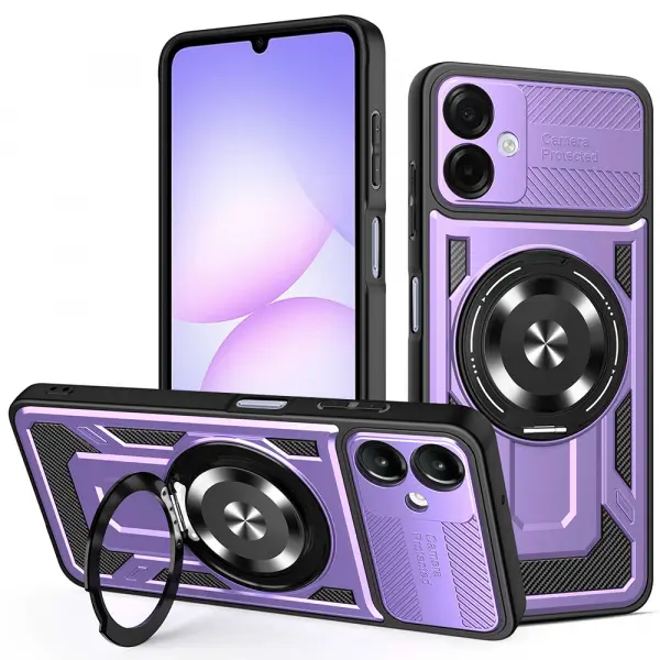 Husa pentru Samsung Galaxy A07 4G A075, Techsuit, RuggedCam, Mov