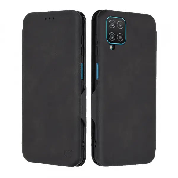Husa pentru Samsung Galaxy A12 Nacho A127 / A12 A125, Techsuit, Safe Wallet Plus, Neagra