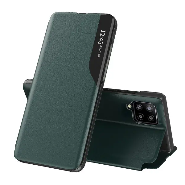 Husa pentru Samsung Galaxy A12 Nacho A127 / A12 A125, Techsuit, eFold, Verde